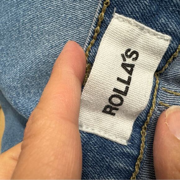 Rolla’s Blue High Rise Skinny Jeans Womens 28 Distressed Eastcoast Ankle Stretch - Picture 8 of 13